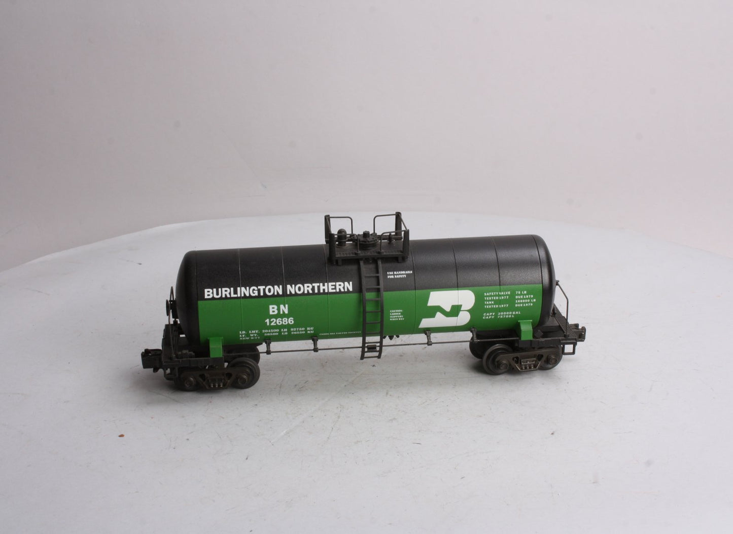 MTH 20-9200 O Scale Burlington Northern O Scale Tank Car NIB