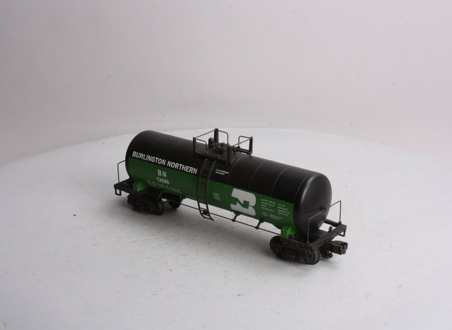 MTH 20-9200 O Scale Burlington Northern O Scale Tank Car NIB