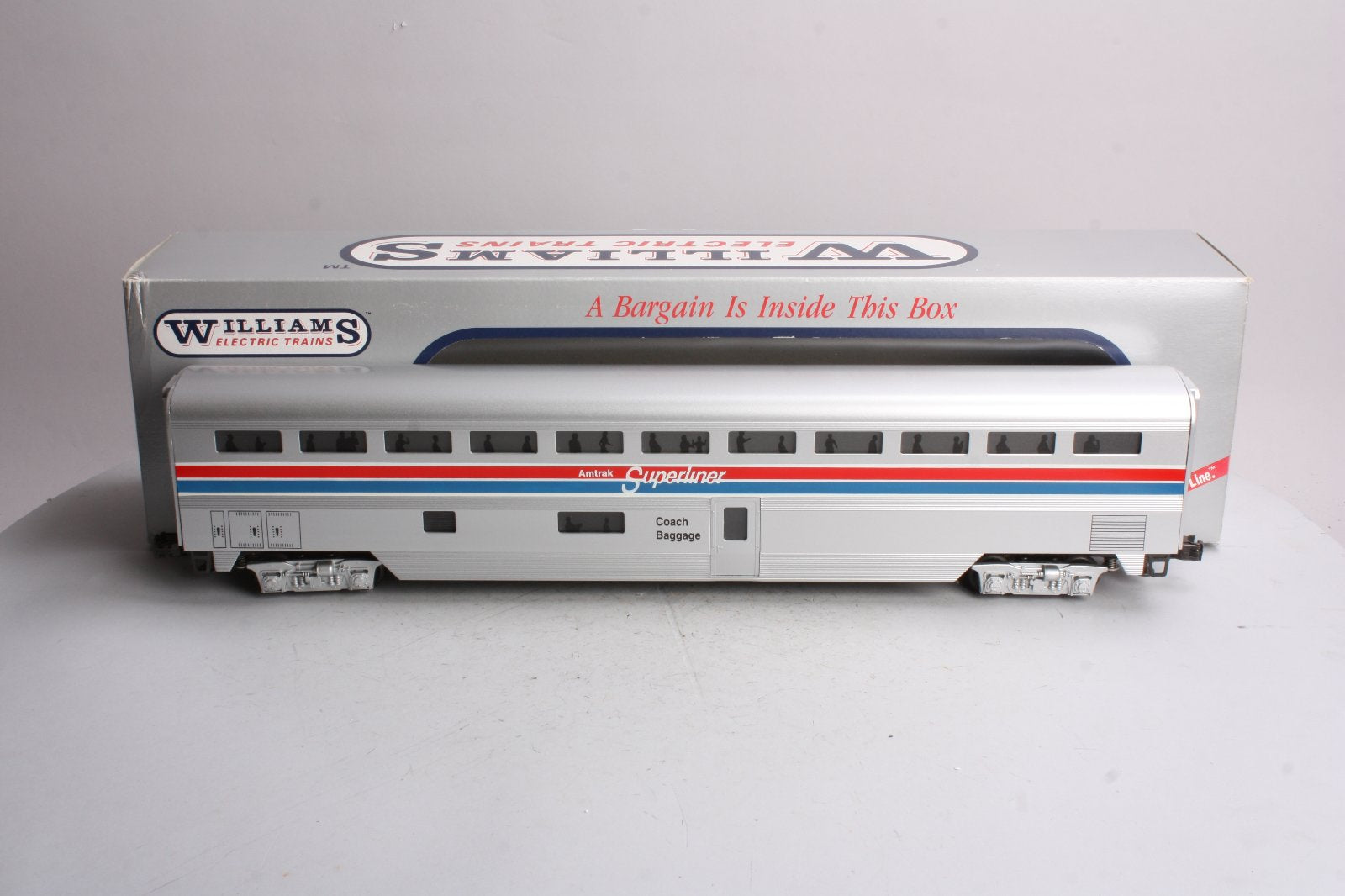Williams SL80 Amtrak Superliner Coach/Baggage Car LN/Box