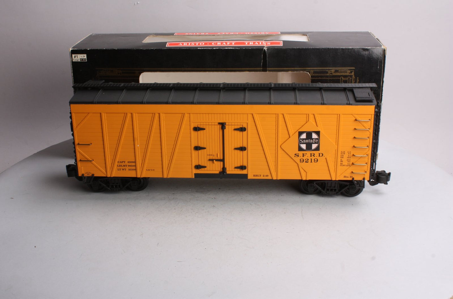 Aristo-Craft 46604 G Scale Santa Fe Reefer Car #9219 LN/Box