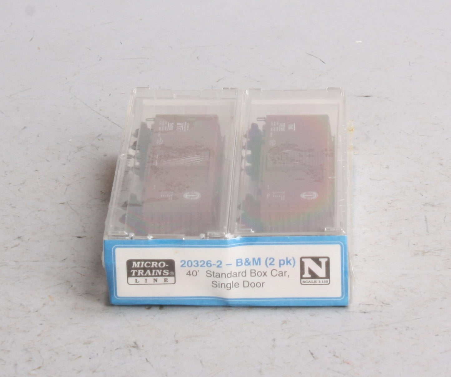 MicroTrains 20326-2 N Scale Boston & Maine 40' Standard Boxcar (Set of 2)