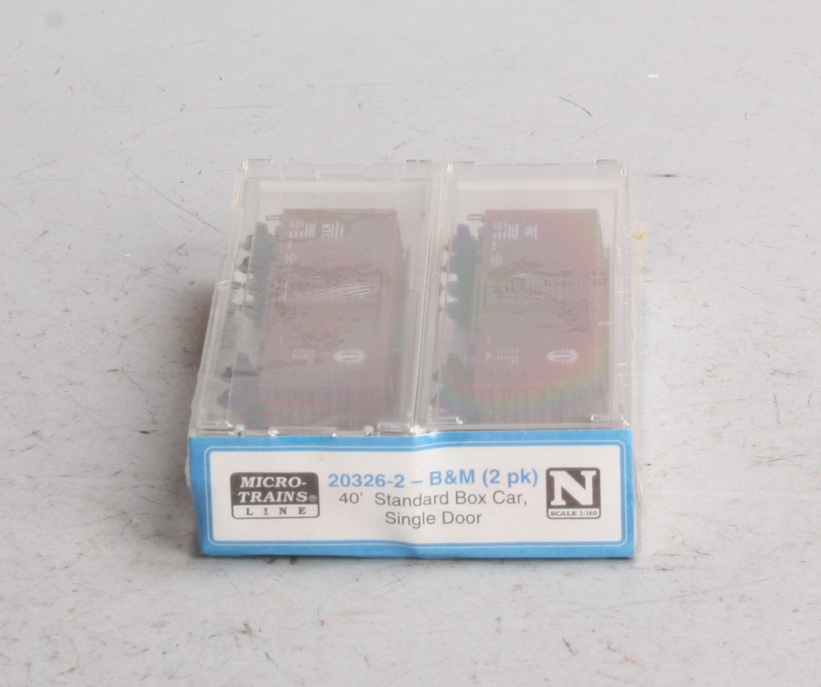 MicroTrains 20326-2 N Scale Boston & Maine 40' Standard Boxcar (Set of 2)