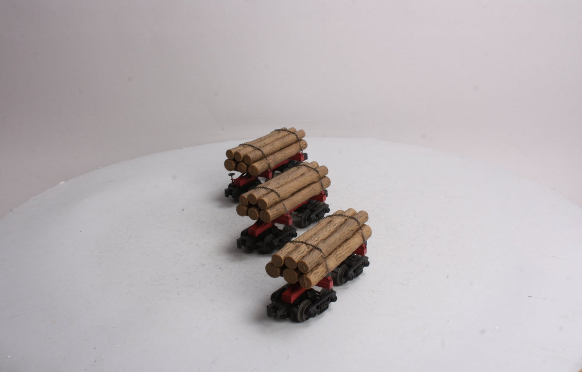 Industrial Rail 8050 O-27 Skeleton Log Cars (Set of 3) LN/Box