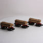 Industrial Rail 8050 O-27 Skeleton Log Cars (Set of 3) LN/Box