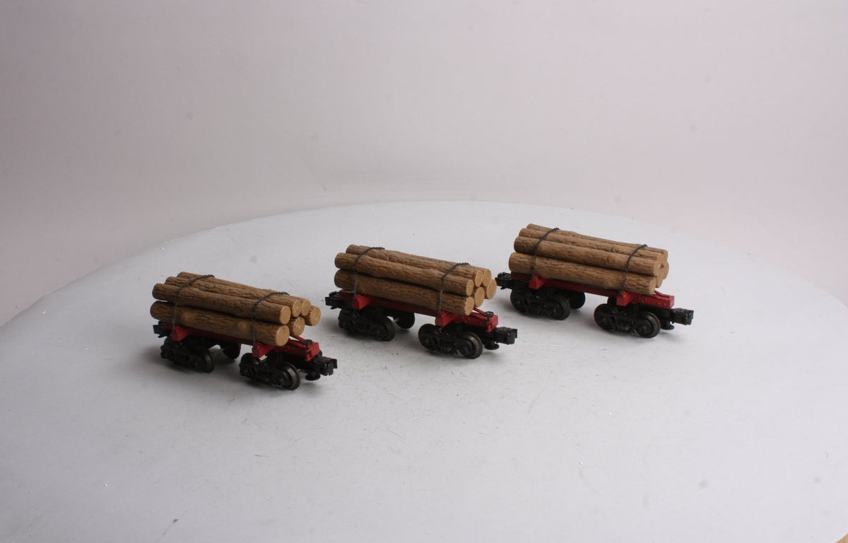 Industrial Rail 8050 O-27 Skeleton Log Cars (Set of 3) LN/Box