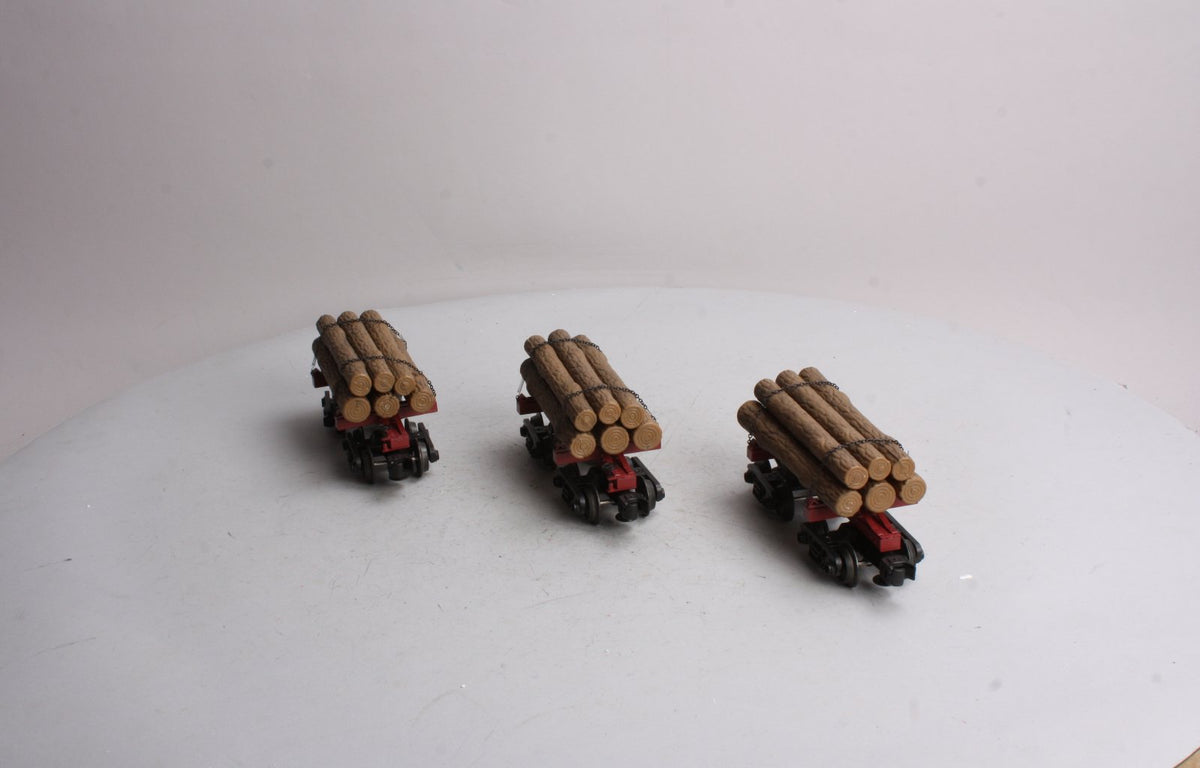 Industrial Rail 8050 O-27 Skeleton Log Cars (Set of 3) LN/Box