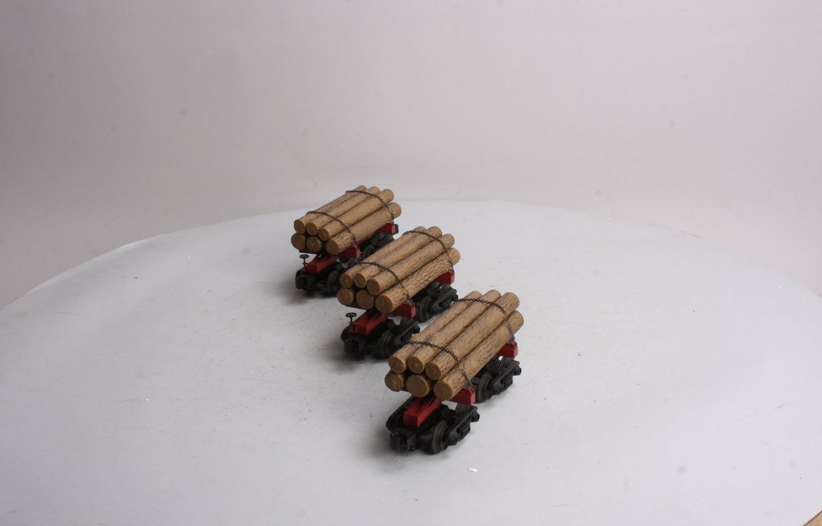 Industrial Rail 8050 O-27 Skeleton Log Cars (Set of 3) LN/Box