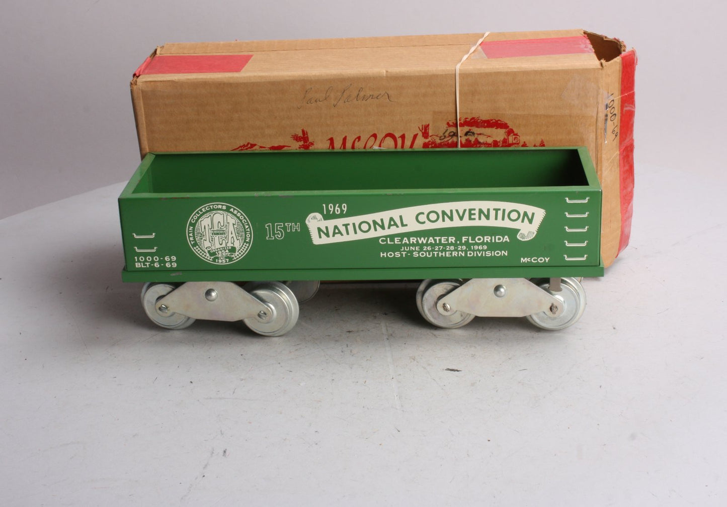McCoy 1000-69 Standard Gauge TCA 1969 15th National Convention Gondola MT/Box