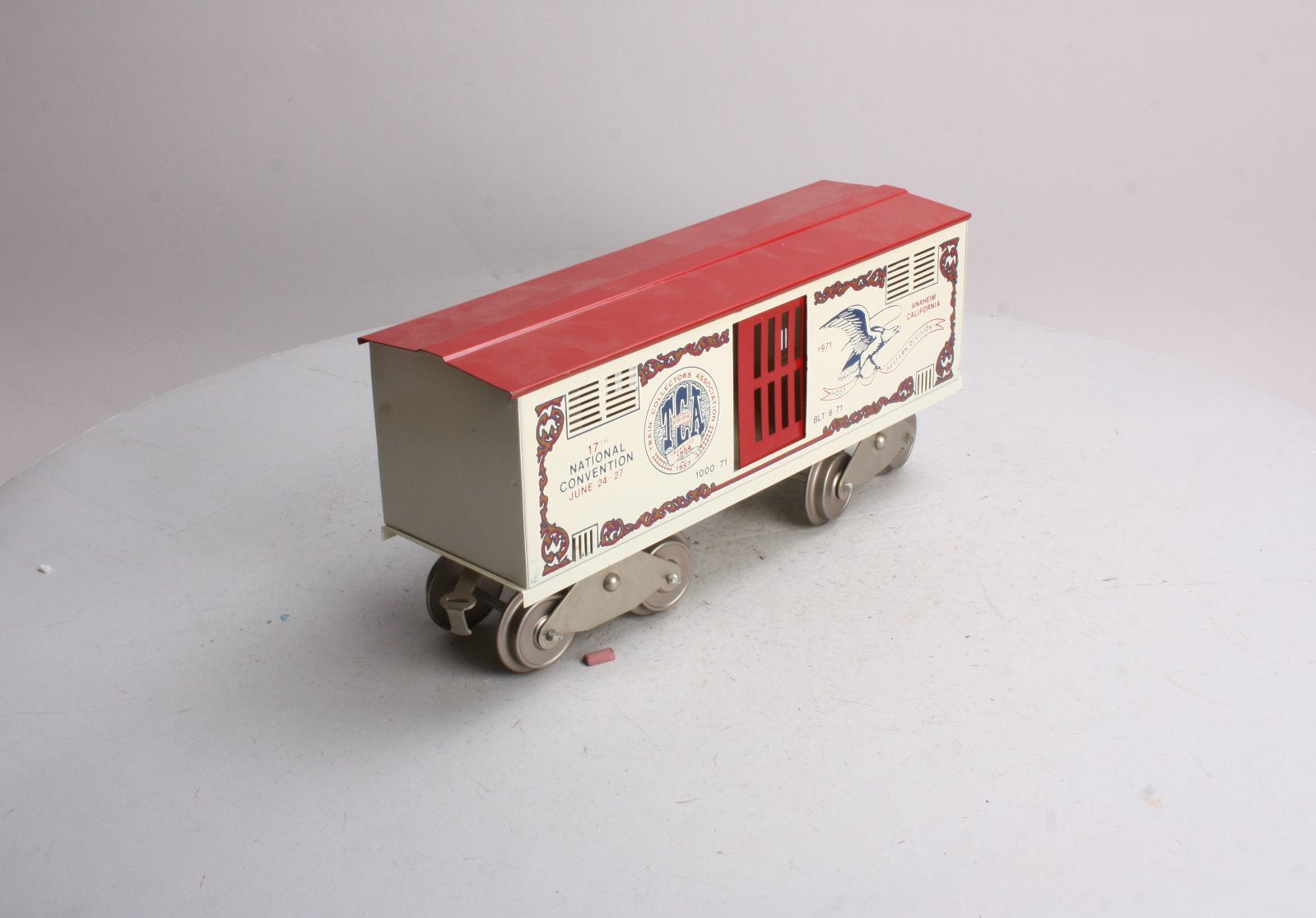 McCoy 1000-71 Standard Gauge TCA 1971 17th National Convention Boxcar EX/Box