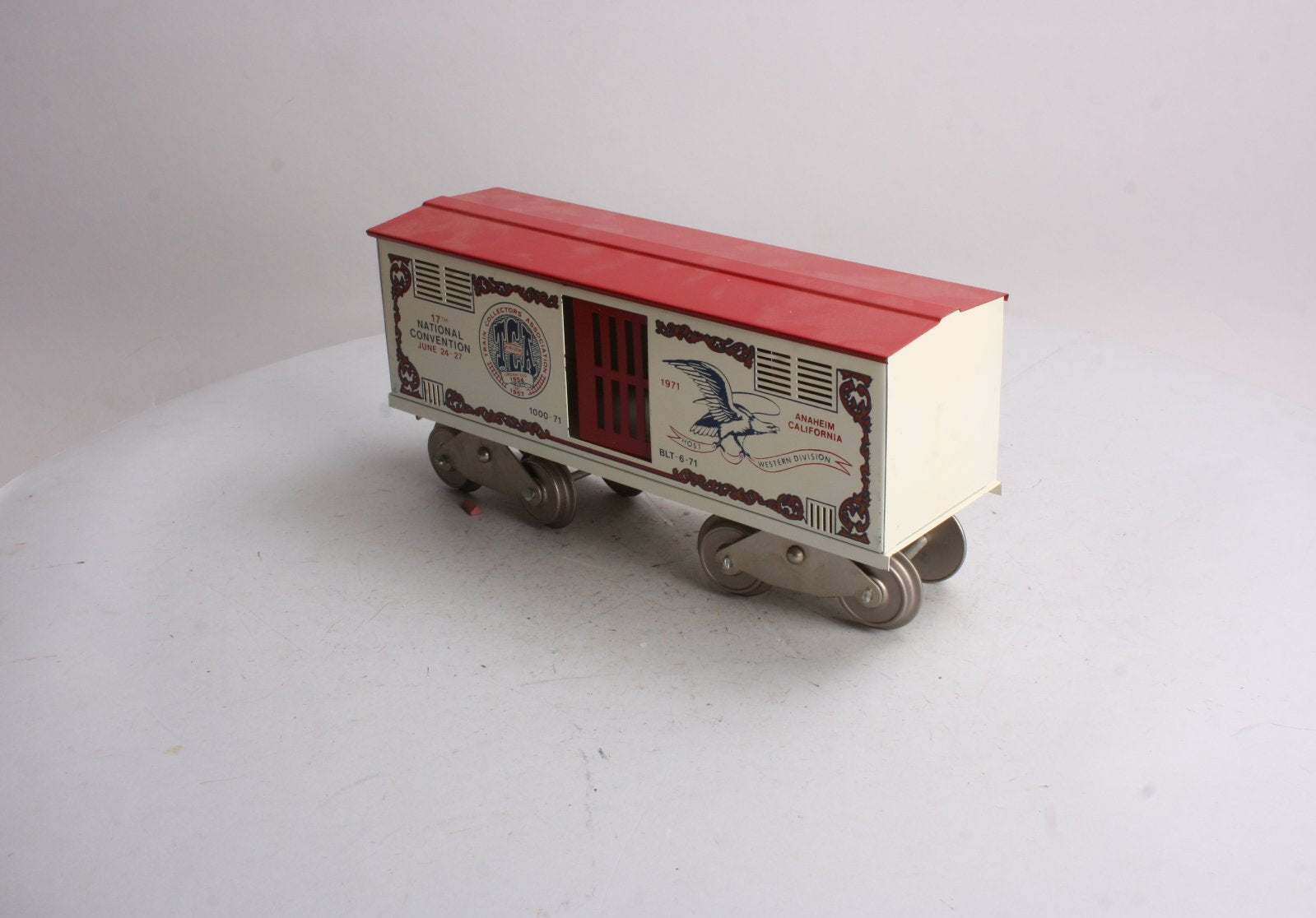 McCoy 1000-71 Standard Gauge TCA 1971 17th National Convention Boxcar EX/Box