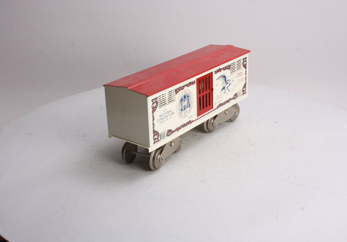 McCoy 1000-71 Standard Gauge TCA 1971 17th National Convention Boxcar EX/Box