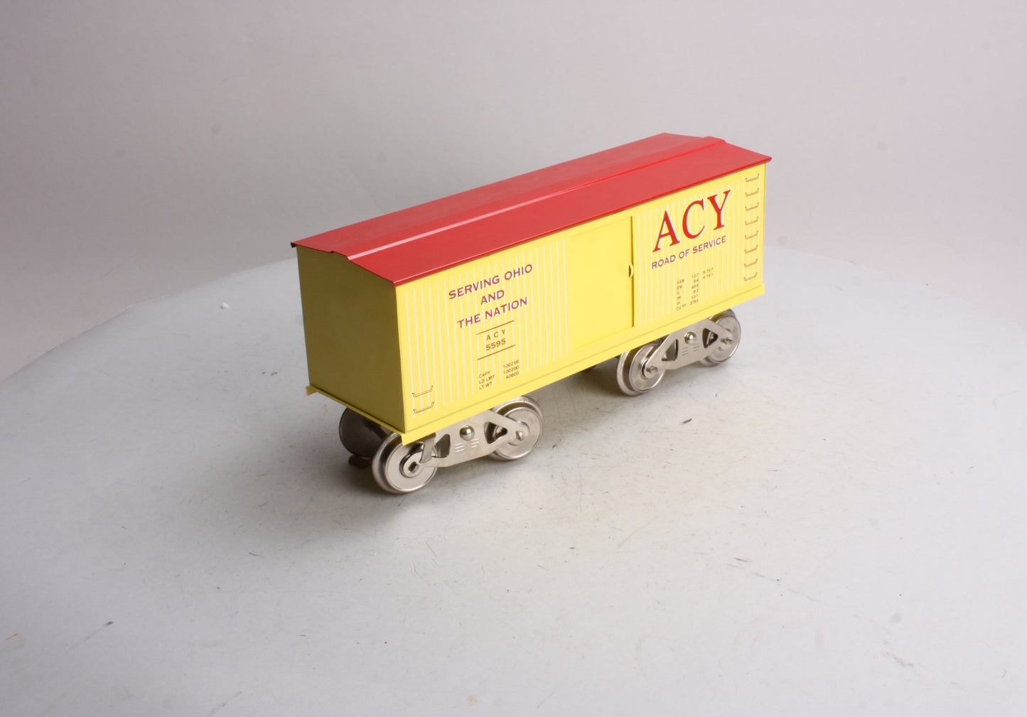 McCoy 296 Standard Gauge ACY Road of Service Boxcar EX/Box