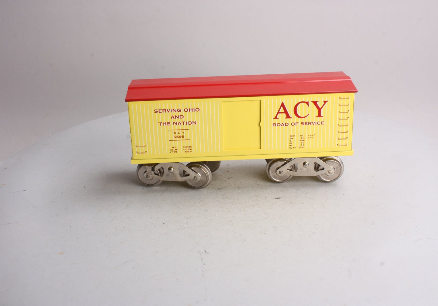 McCoy 296 Standard Gauge ACY Road of Service Boxcar EX/Box