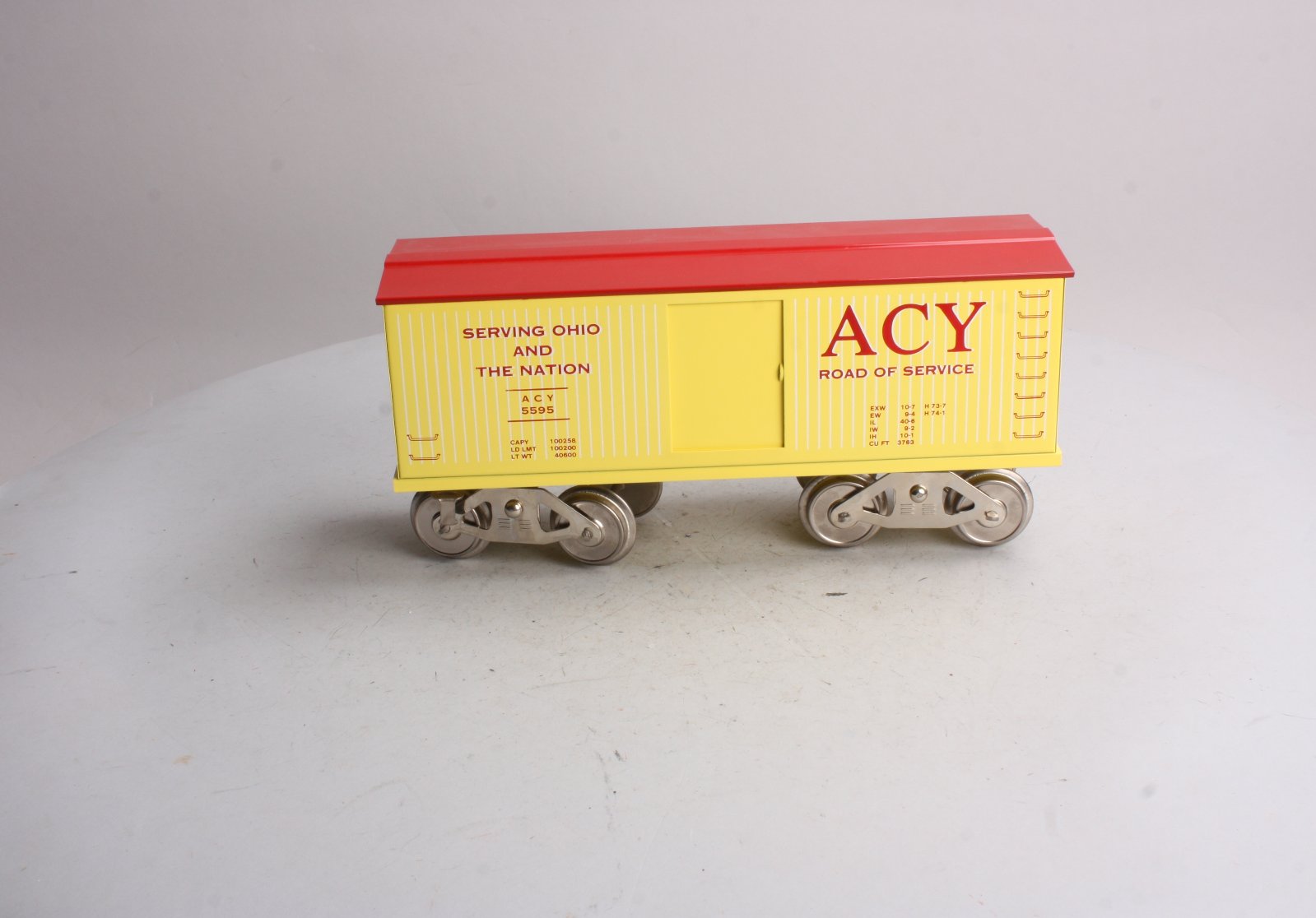 McCoy 296 Standard Gauge ACY Road of Service Boxcar EX/Box
