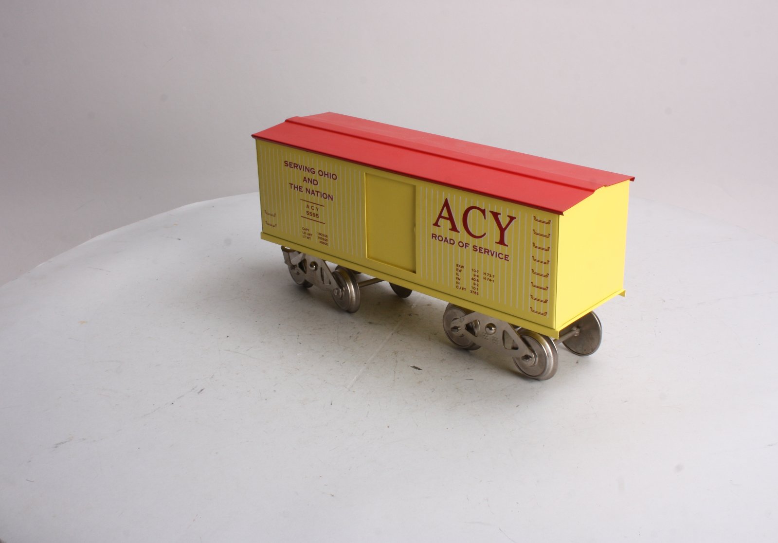 McCoy 296 Standard Gauge ACY Road of Service Boxcar EX/Box