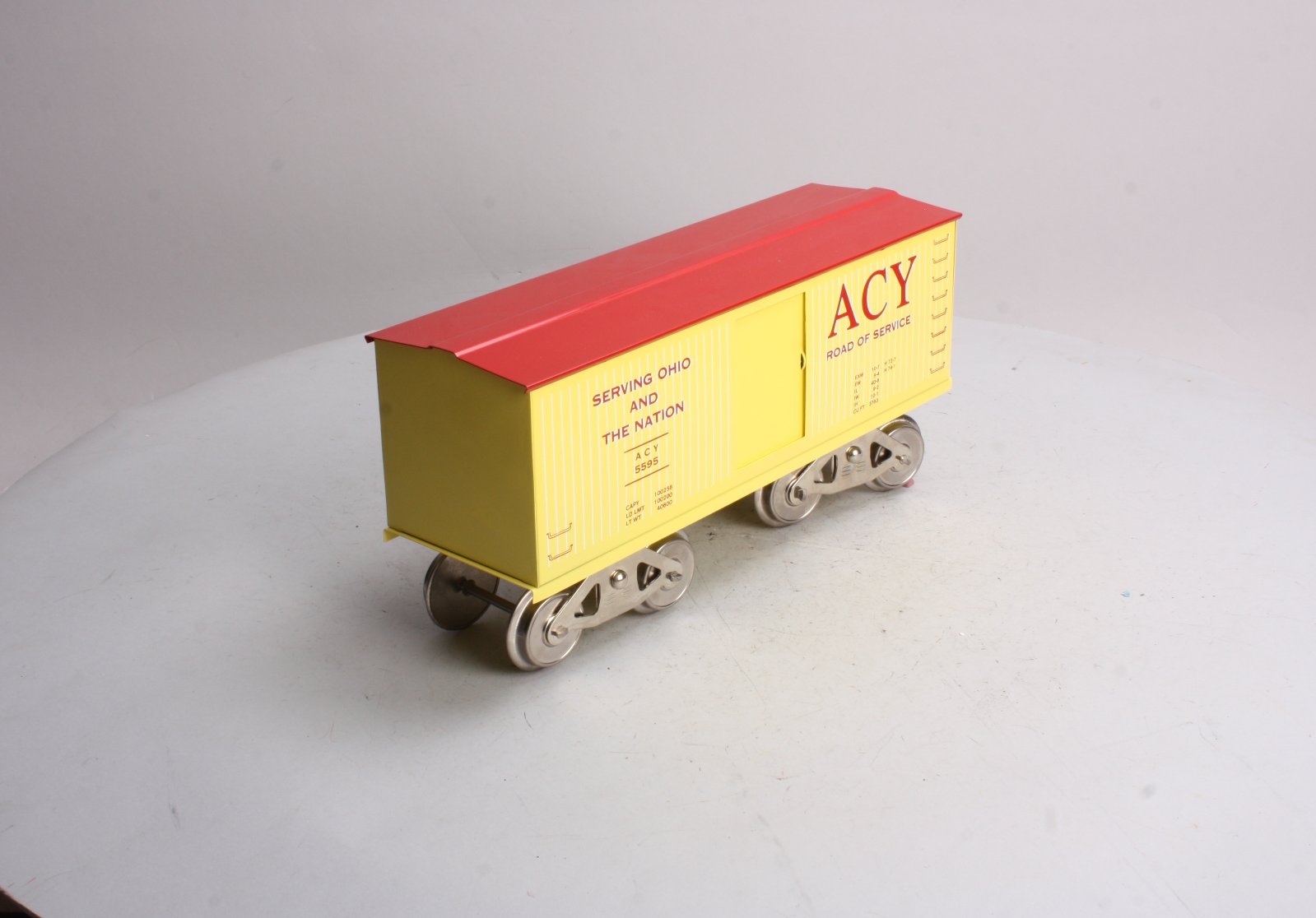 McCoy 296 Standard Gauge ACY Road of Service Boxcar EX/Box