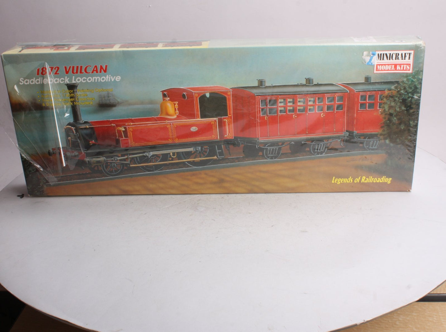 Minicraft 11103 1:45 Scale 1872 Vulcan Saddleback Locomotive Kit