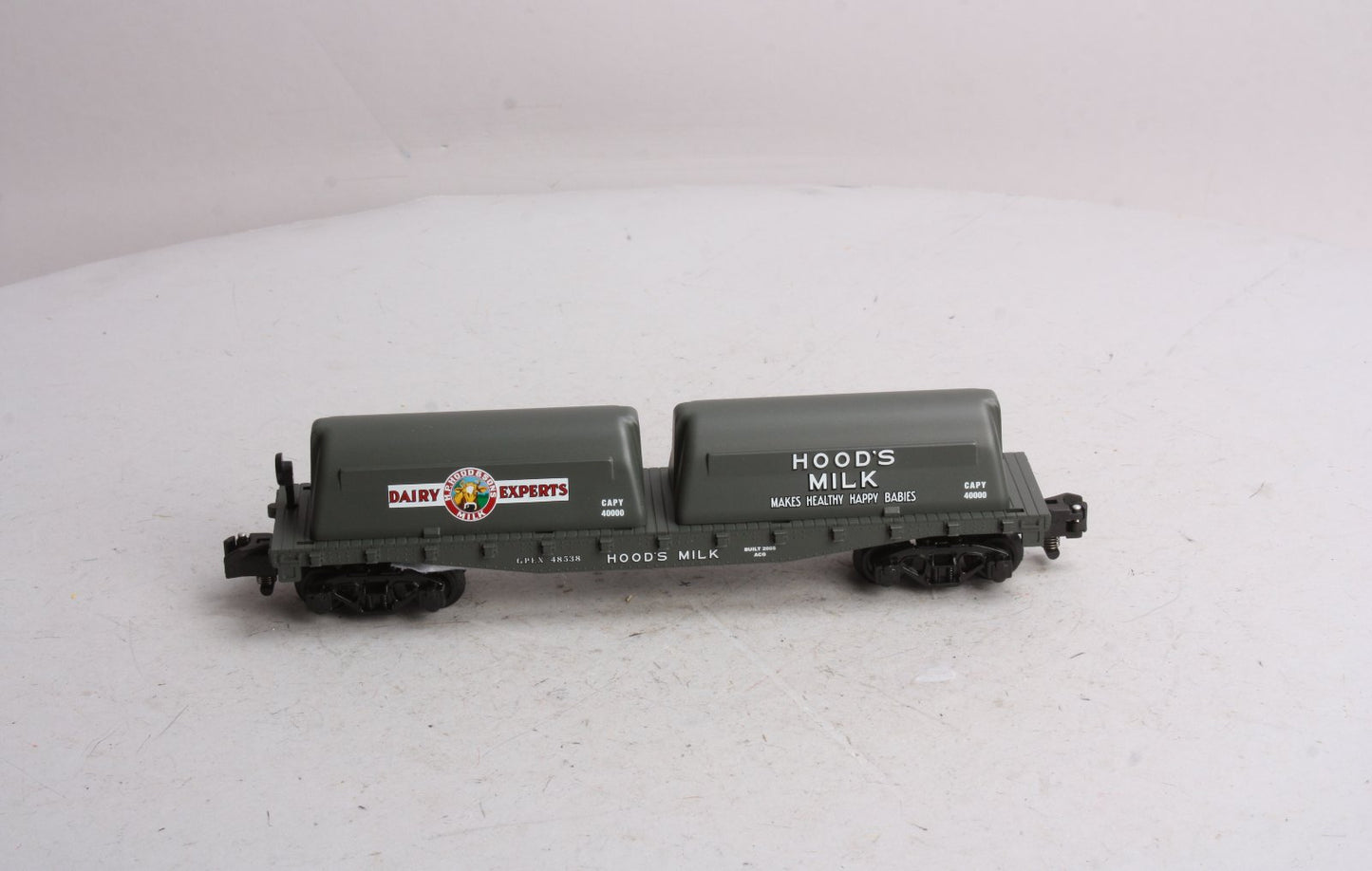 American Flyer 6-48538 S Scale Hood's Flatcar w/Milk Containers NIB