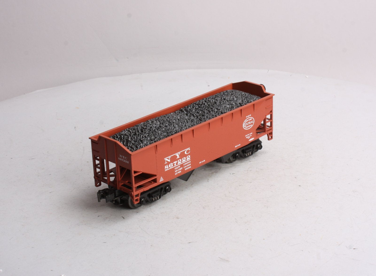 MTH 20-97429 O New York Central 2-Bay Offset Hopper w/Coal Load #867222 LN/Box