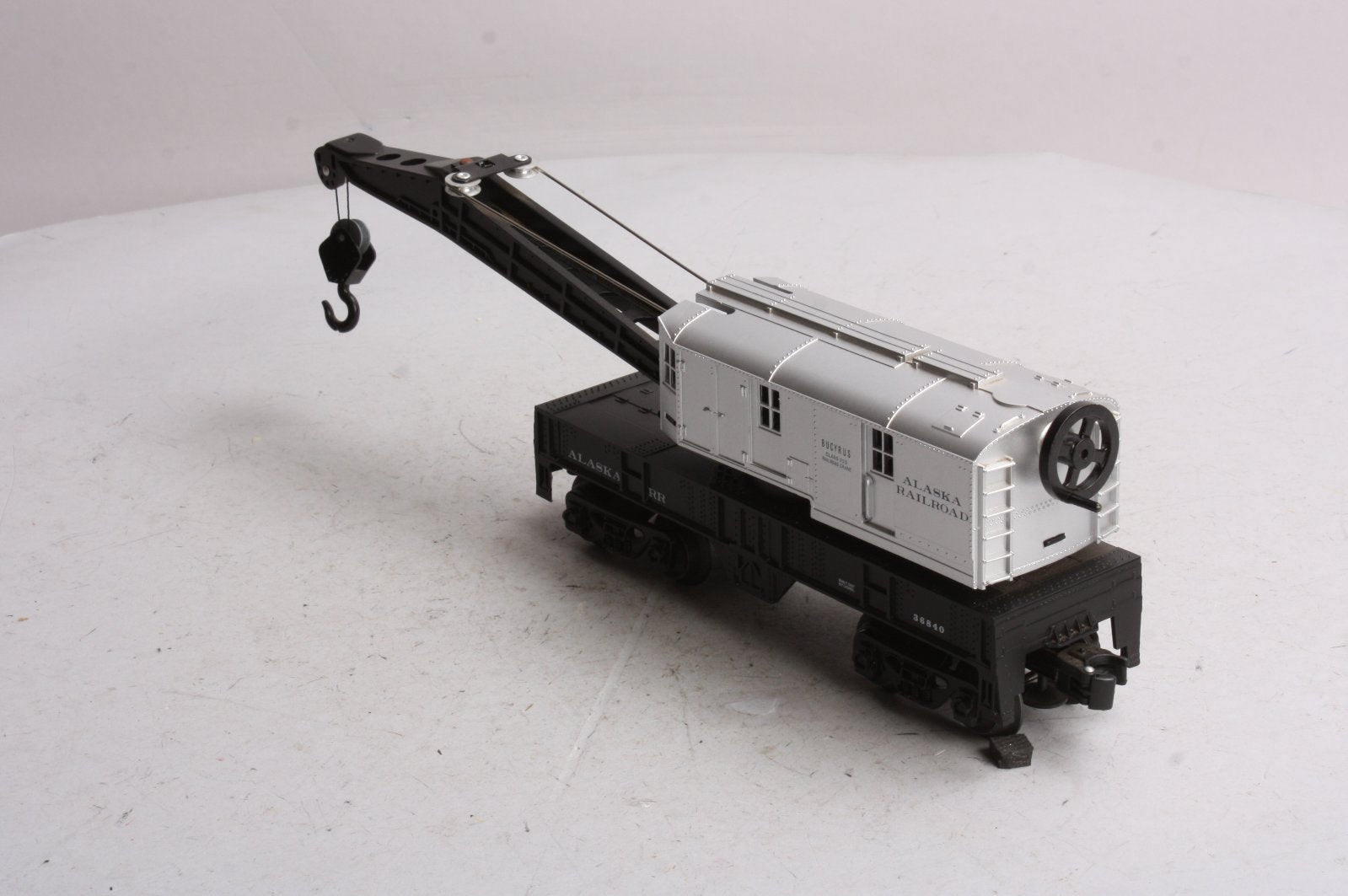 Lionel 6-36840 O Gauge Alaska Railroad Operating Crane Car LN
