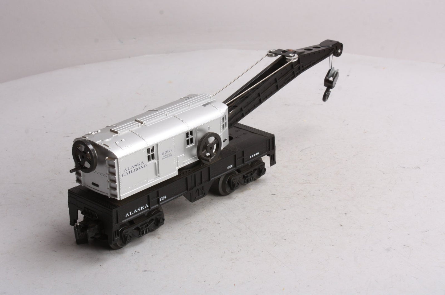 Lionel 6-36840 O Gauge Alaska Railroad Operating Crane Car LN