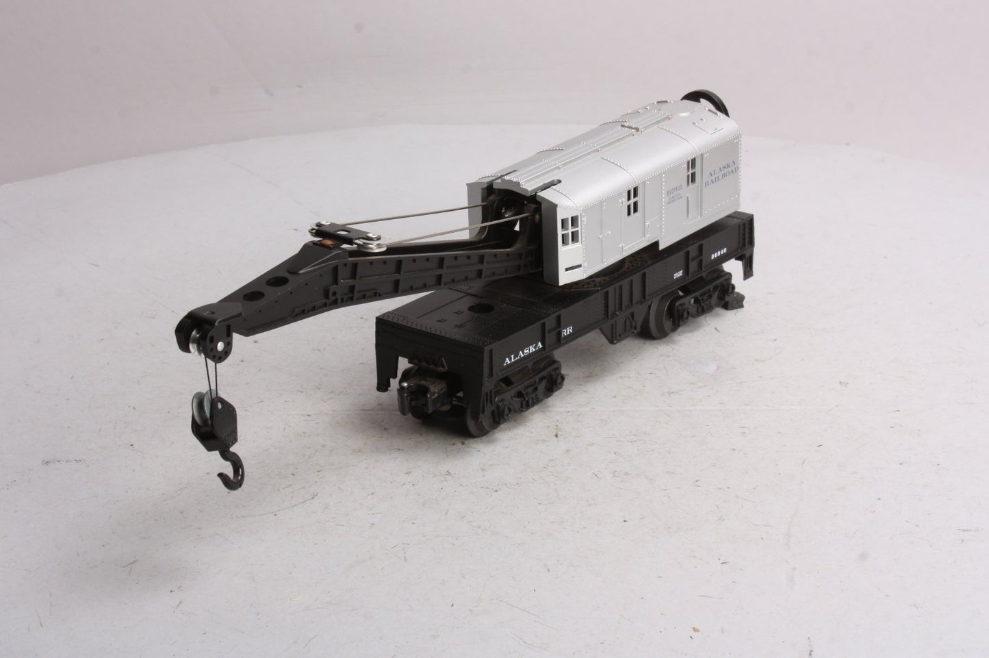 Lionel 6-36840 O Gauge Alaska Railroad Operating Crane Car LN