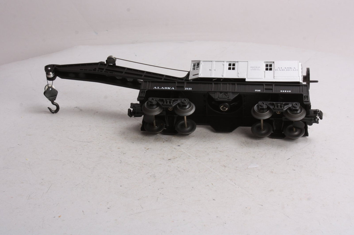 Lionel 6-36840 O Gauge Alaska Railroad Operating Crane Car LN