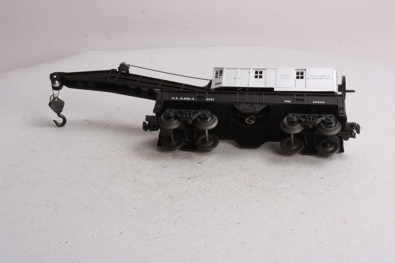 Lionel 6-36840 O Gauge Alaska Railroad Operating Crane Car LN