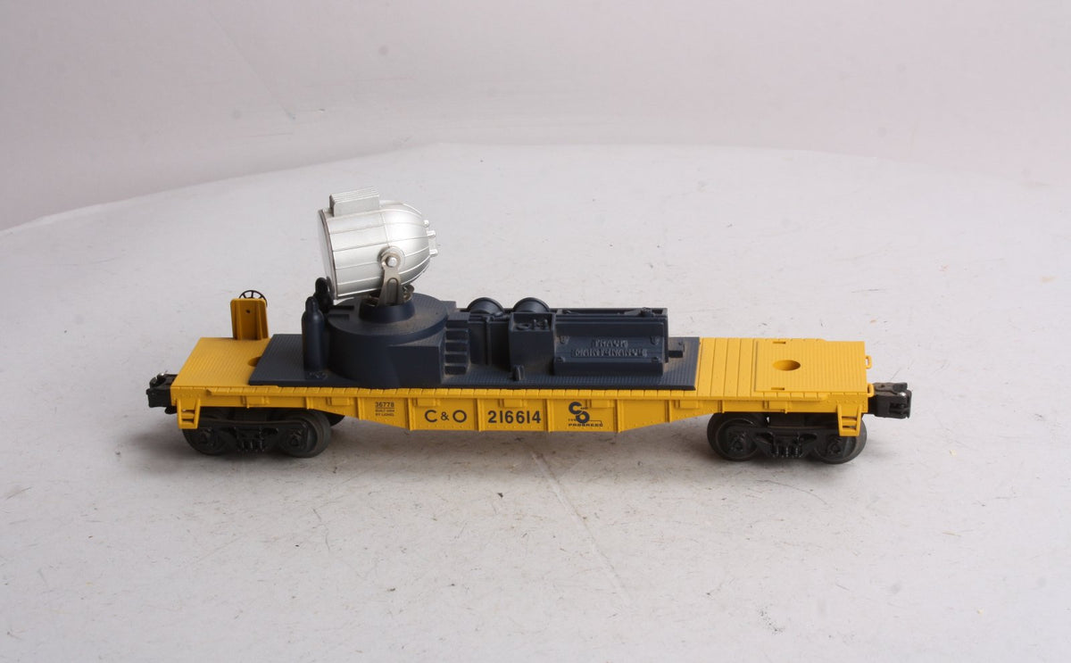 Lionel 6-36778 O Chesapeake & Ohio Searchlight Car #216614 LN/Box