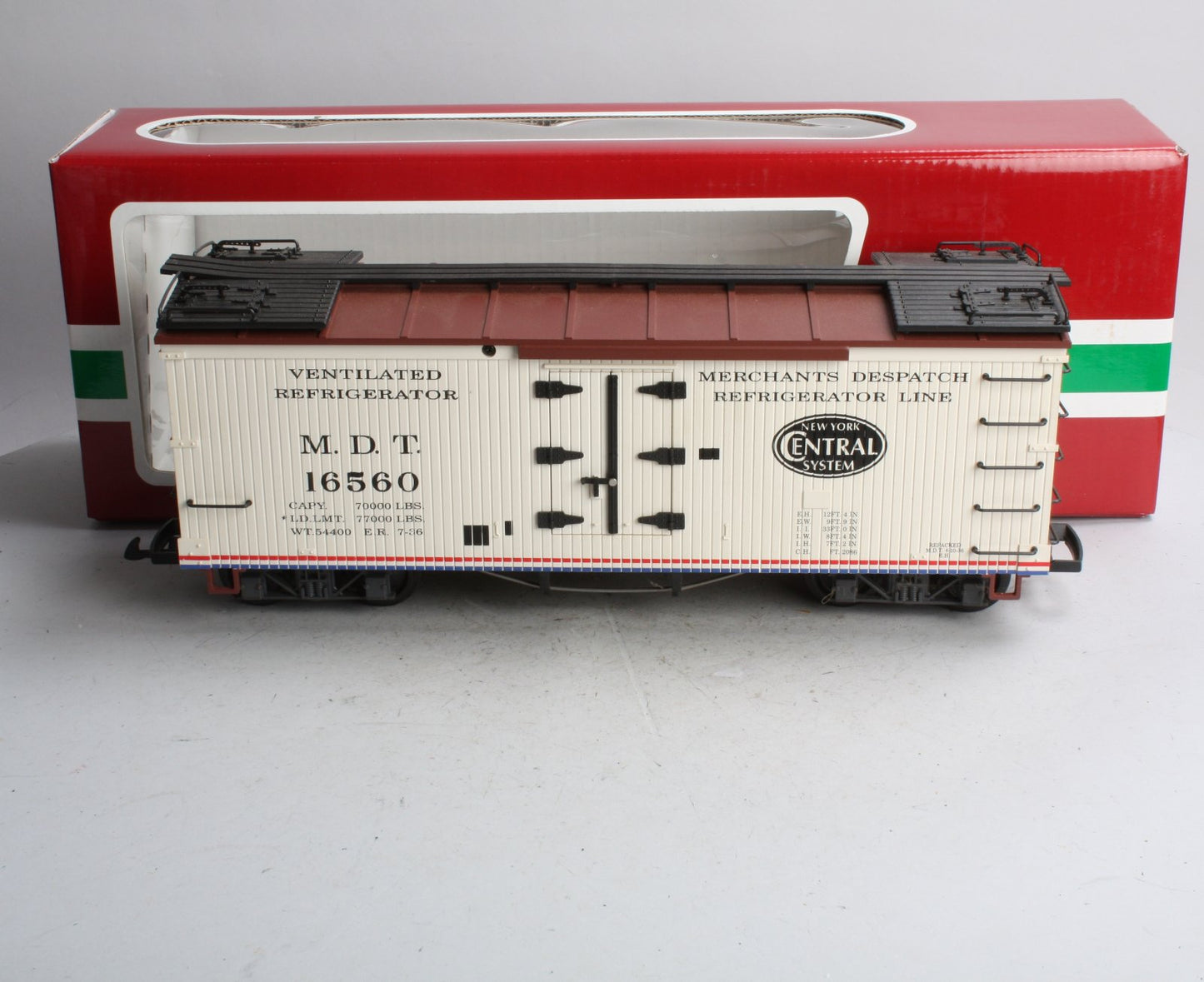 LGB 47720 G Scale MDT New York Central Reefer Car LN/Box
