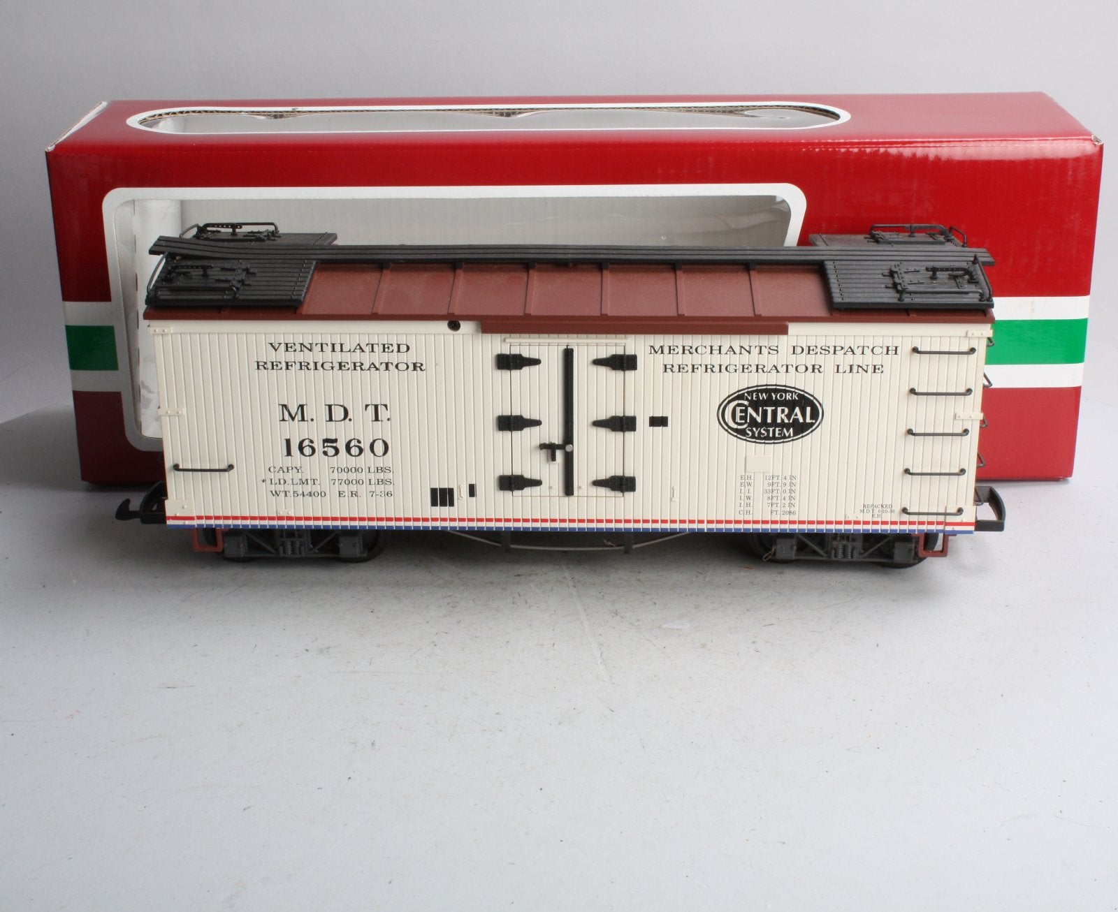 LGB 47720 G Scale MDT New York Central Reefer Car LN/Box