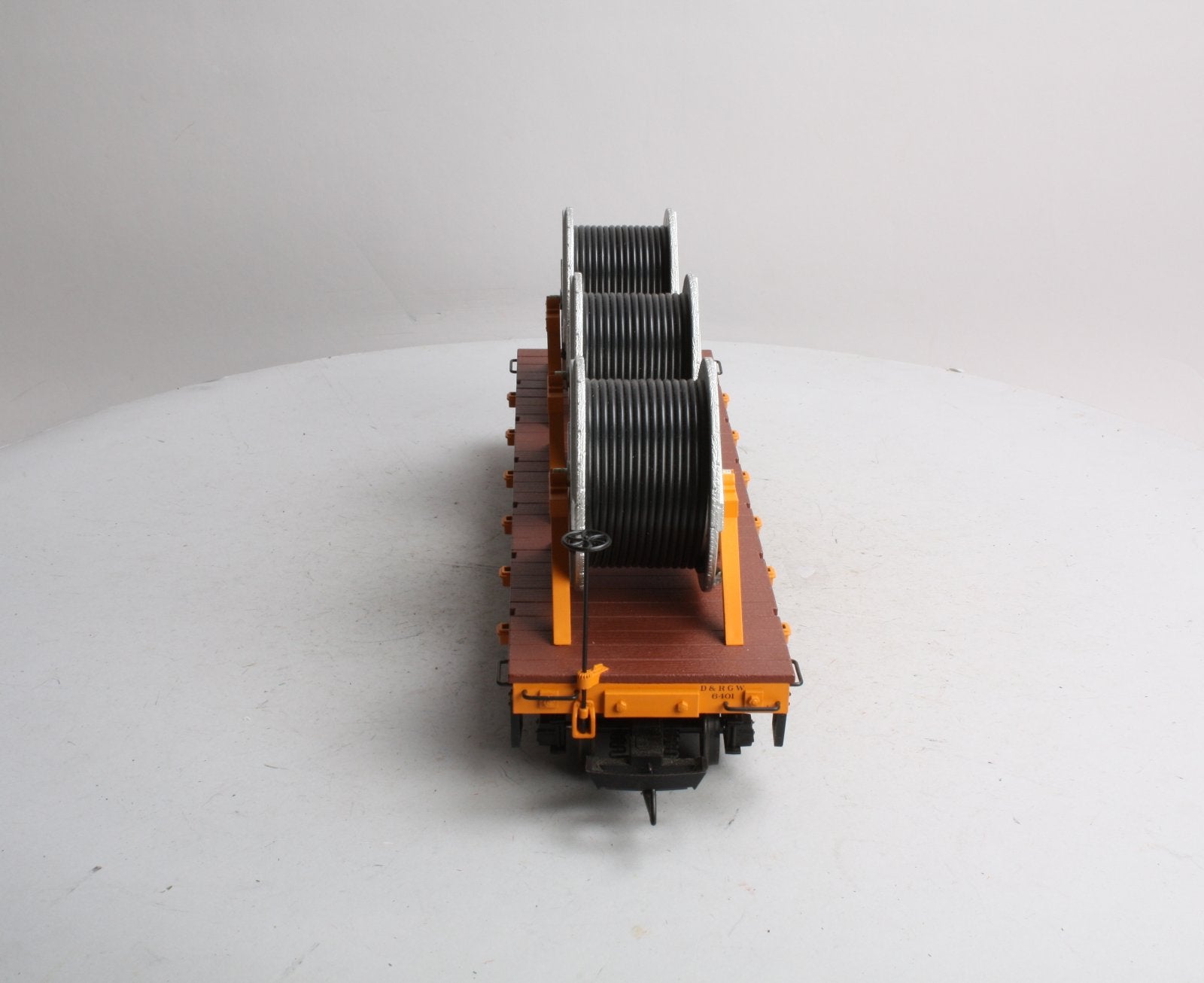 Aristo-Craft 86401 G D&RGW Flatcar w/ Cable Reel Load LN/Box