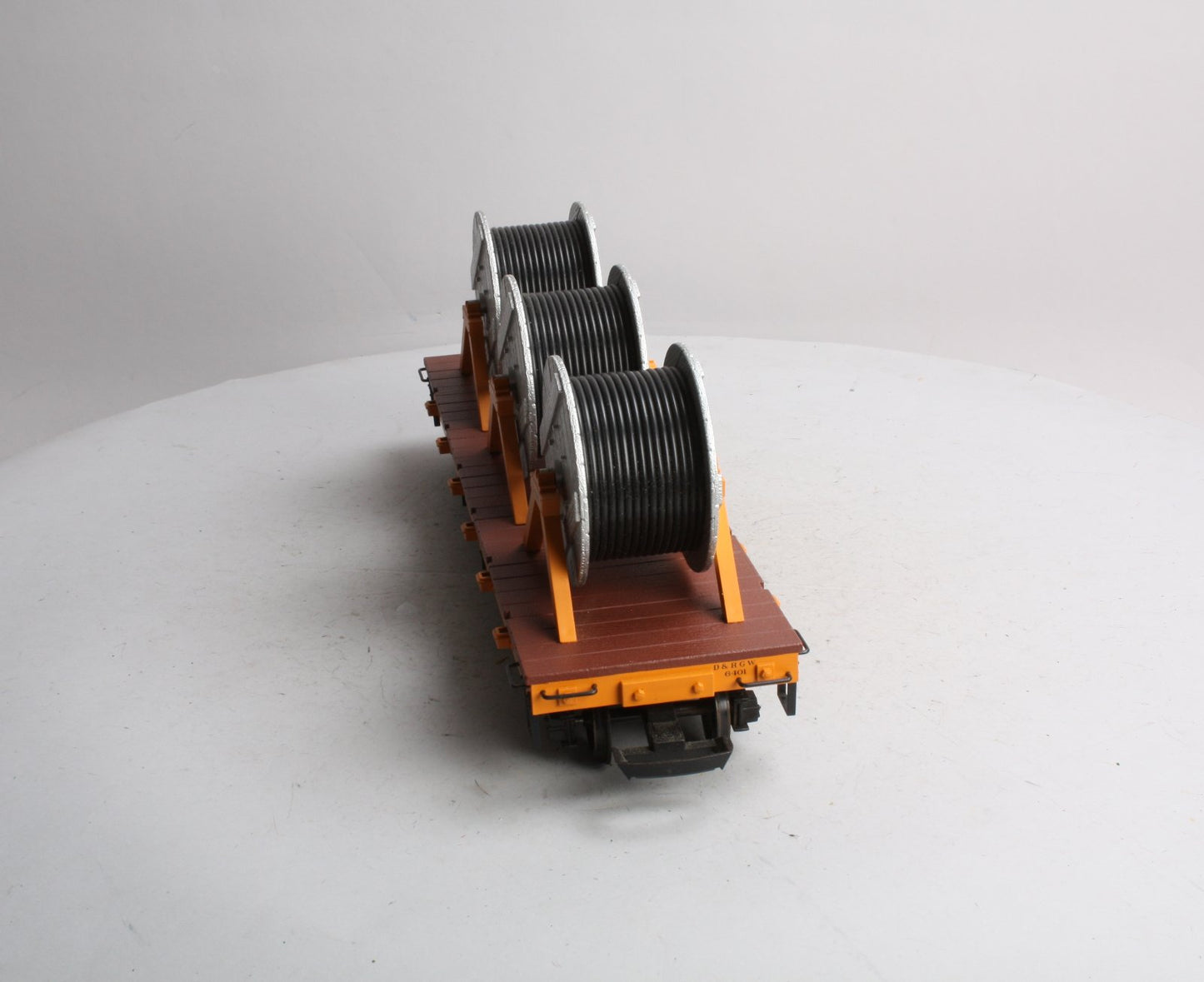 Aristo-Craft 86401 G D&RGW Flatcar w/ Cable Reel Load LN/Box