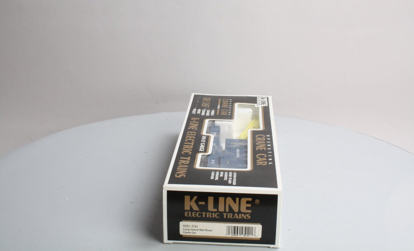 K-Line K681-3741 O Gauge Long Island Railroad Crane Car LN/Box