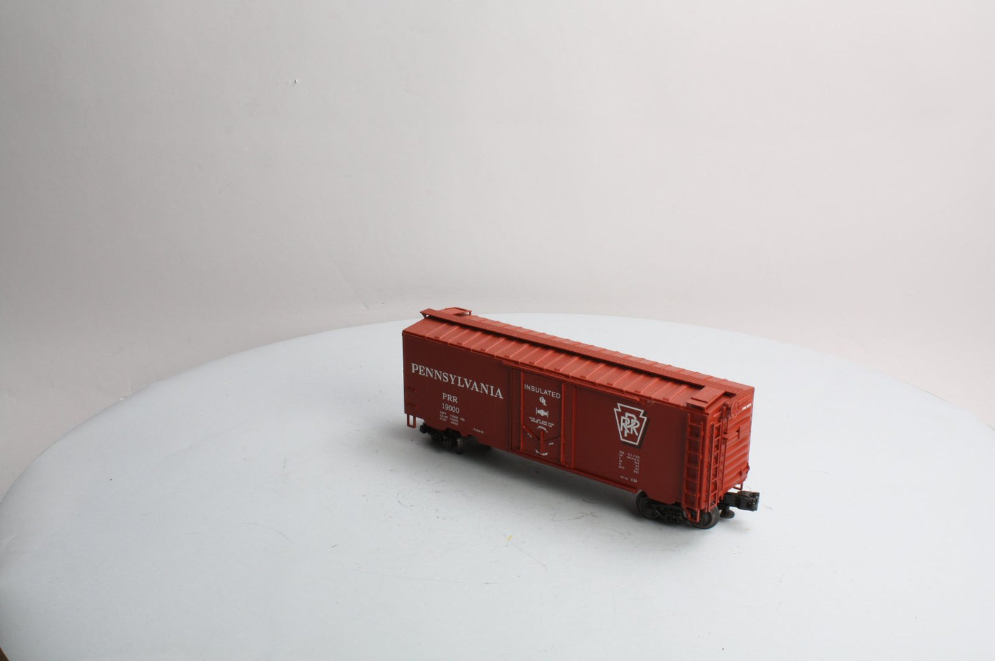 Weaver U21504LD O Gauge Pennsylvania 40' Plug Door Boxcar #19000 - 3 Rail LN/Box