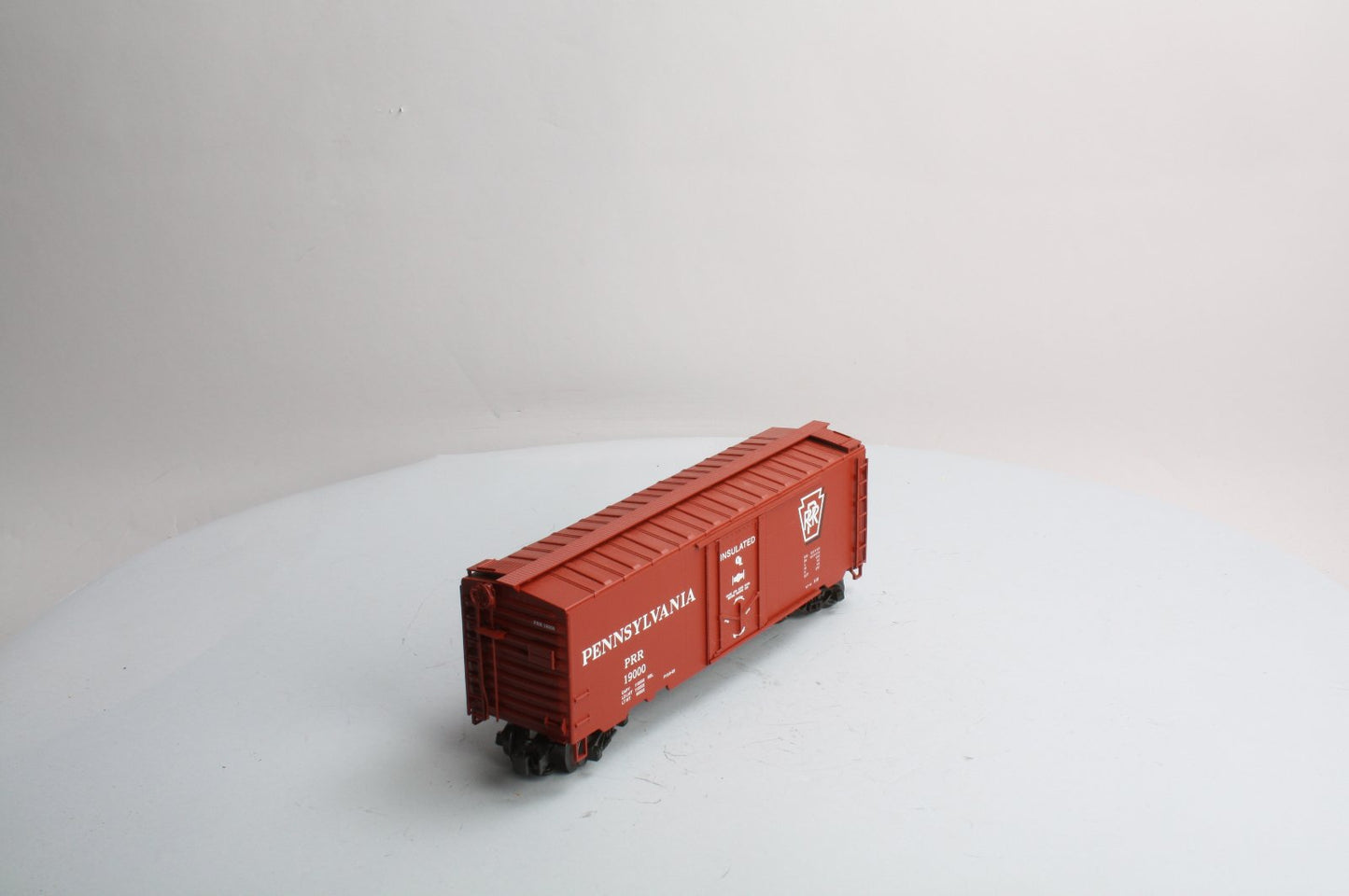 Weaver U21504LD O Gauge Pennsylvania 40' Plug Door Boxcar #19000 - 3 Rail LN/Box