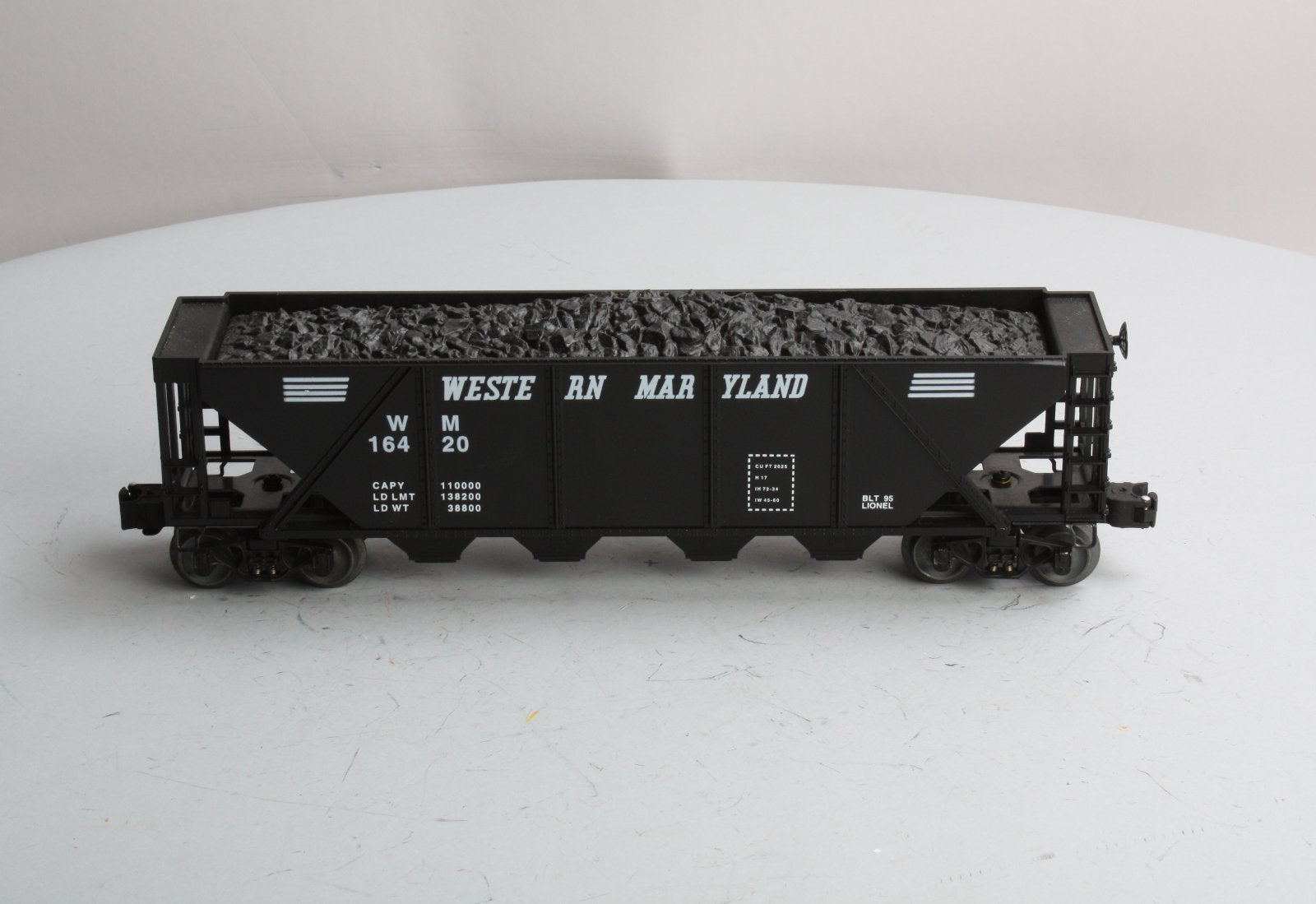 Lionel 6-16420 O Western Maryland Quad Hopper LN/Box