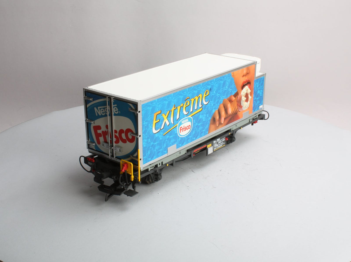 LGB 46890 G Scale Extreme Nestle Frisco Flat Car with Refrigerator Container LN/Box