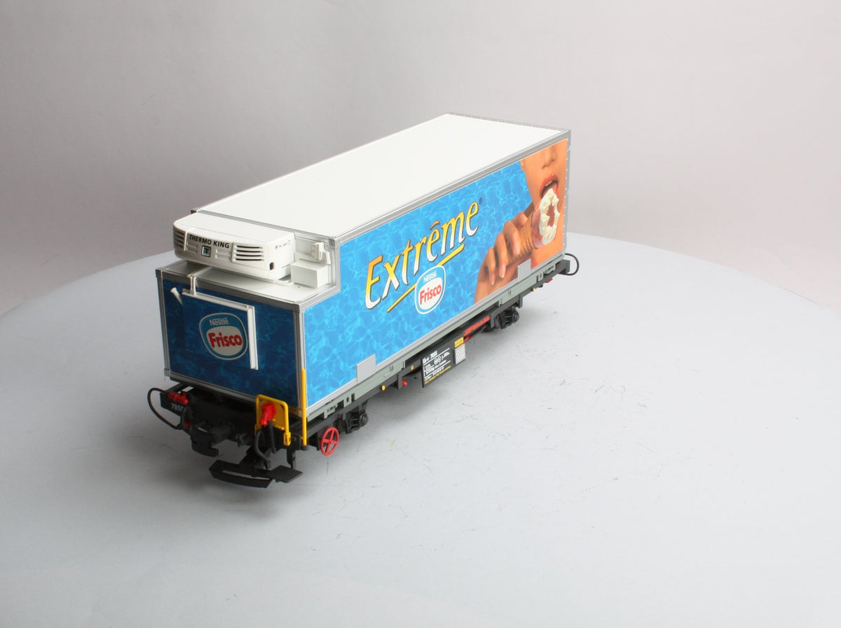 LGB 46890 G Scale Extreme Nestle Frisco Flat Car with Refrigerator Container LN/Box