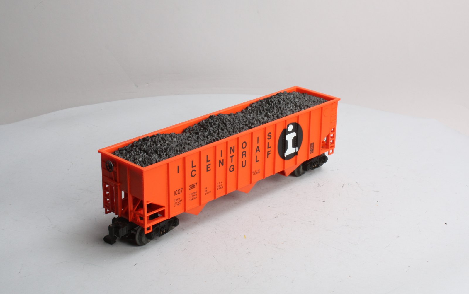 Lionel 6-17121 O Gauge Illinois Central 3-Bay Hopper w/Coal #2867 LN/Box