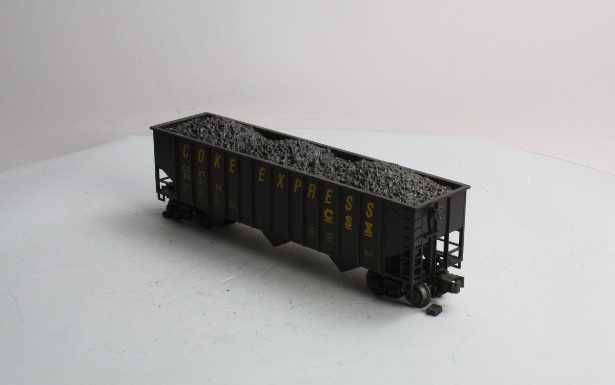 Lionel 6-17120 O Gauge CSX 3-Bay Hopper with Coal Load LN/Box