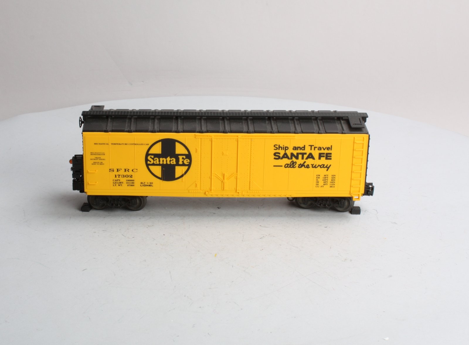 Lionel 6-17302 O Gauge Santa Fe Reefer w/ ETD EX – Trainz