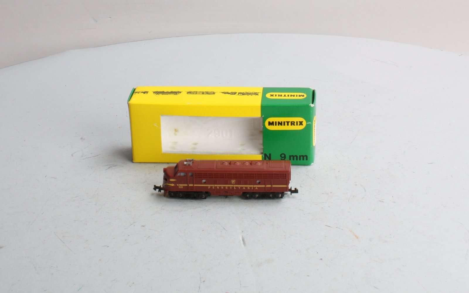 Minitrix 2971 N Scale Pennsylvania F-9 A-Unit Diesel #510 LN/Box