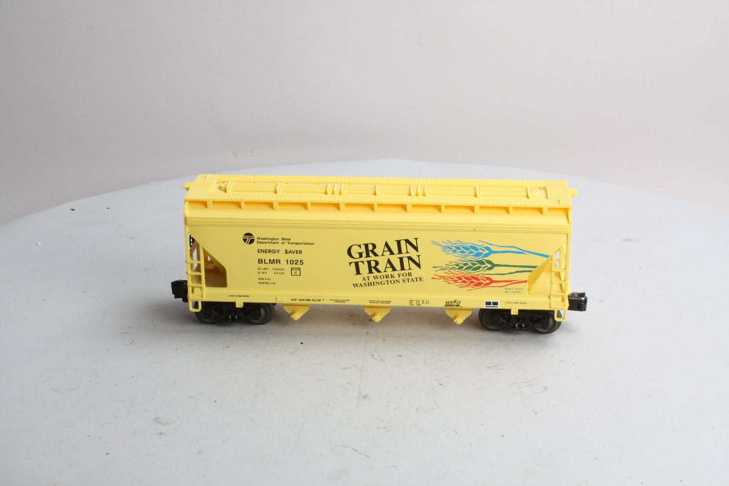 Lionel 6-17139 O Gauge Grain Train 3-Bay Covered Hopper Car #1025 LN/Box