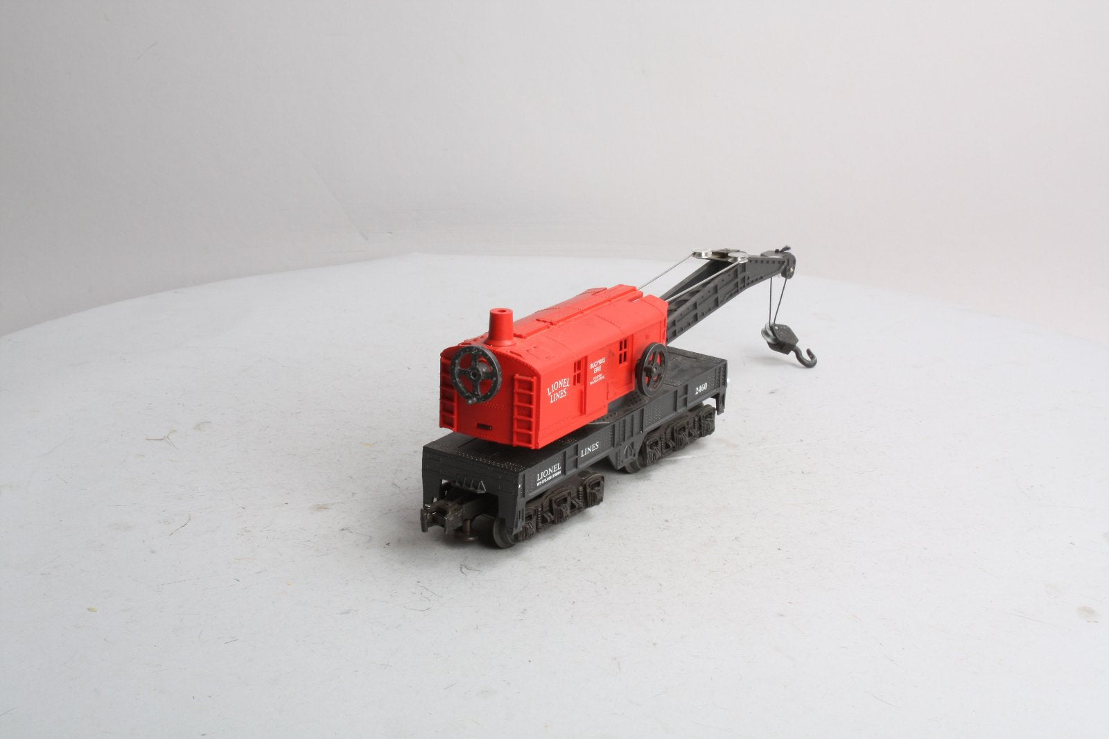 Lionel 6-19837 O Gauge Bucyrus Erie Red Cab 6-Wheel Truck Crane #2460 EX/Box