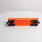 Lionel 6-9131 O Gauge Denver and Rio Grande Western Long Gondola (Orange) LN/Box