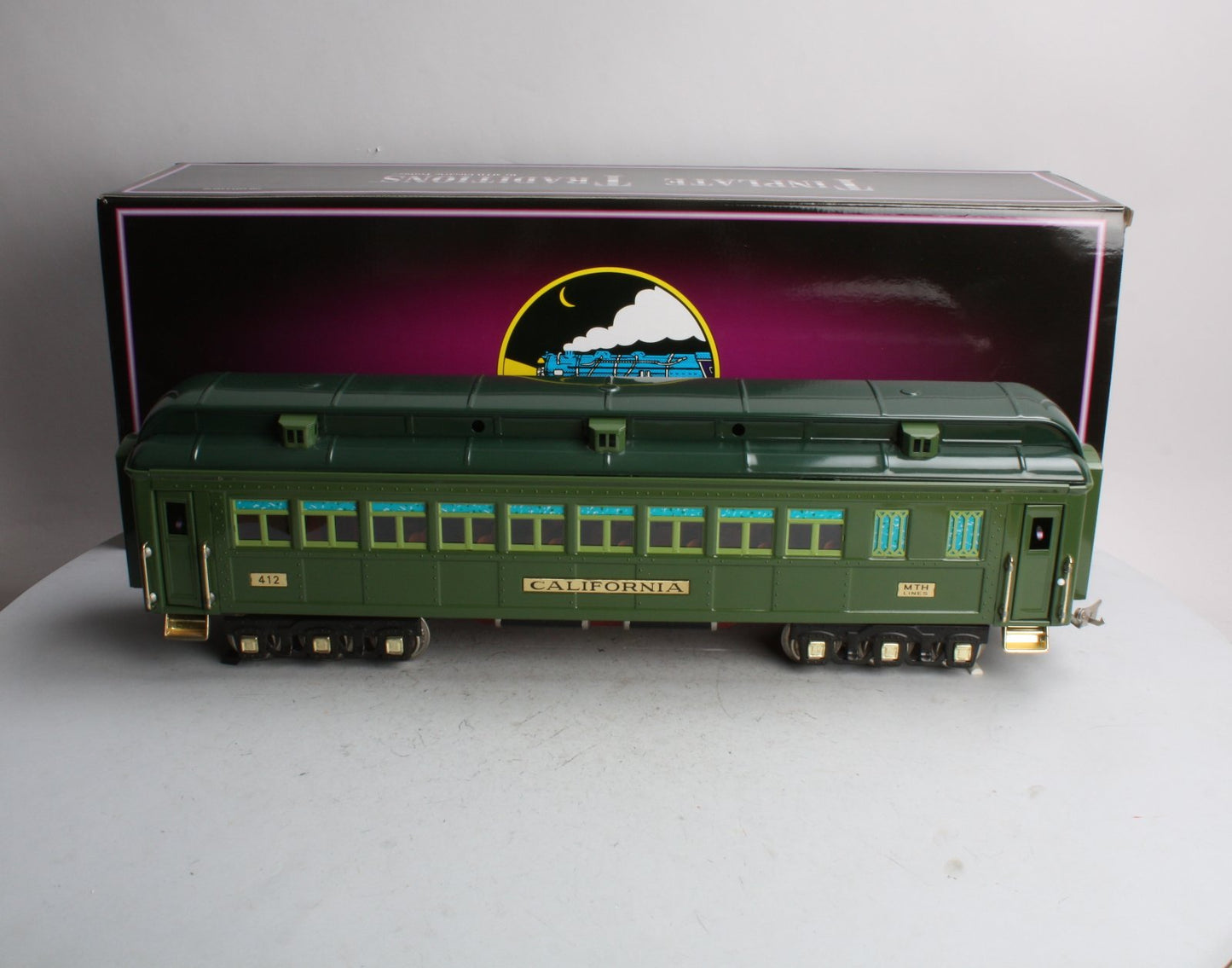 MTH 10-1078A Standard Gauge California State Coach Car #412 LN