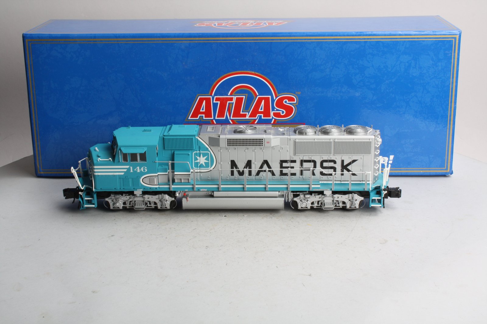 Atlas 1288 Maersk GP60M Diesel Engine #146 with TMCC (3Rail) LN/Box