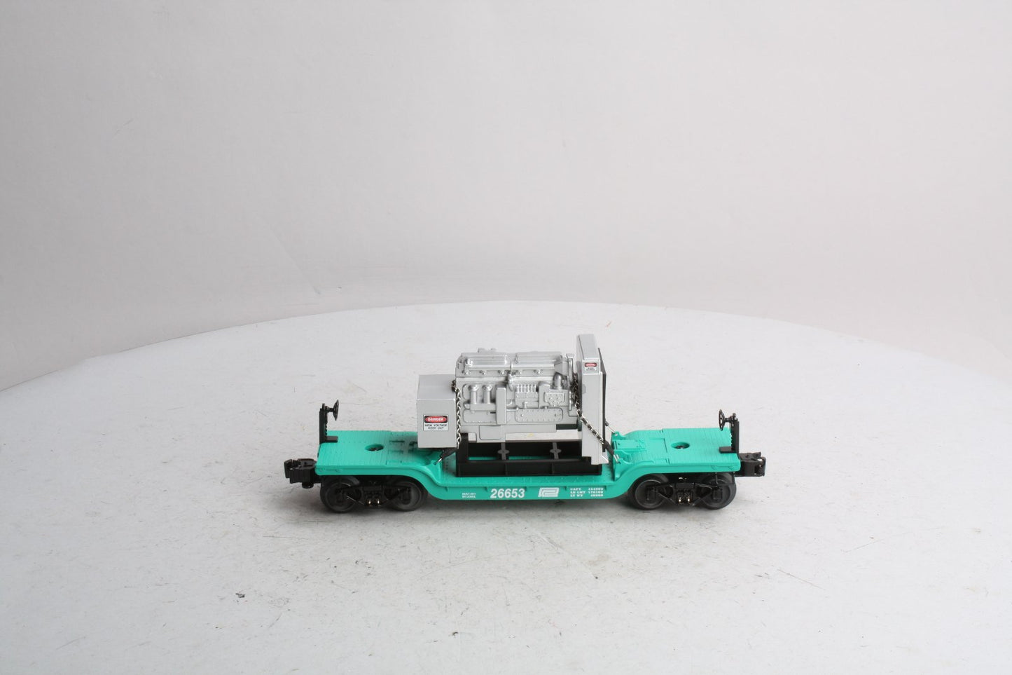 Lionel 6-26653 O Gauge Penn Central Depressed Flatcar W/ Generator NEW