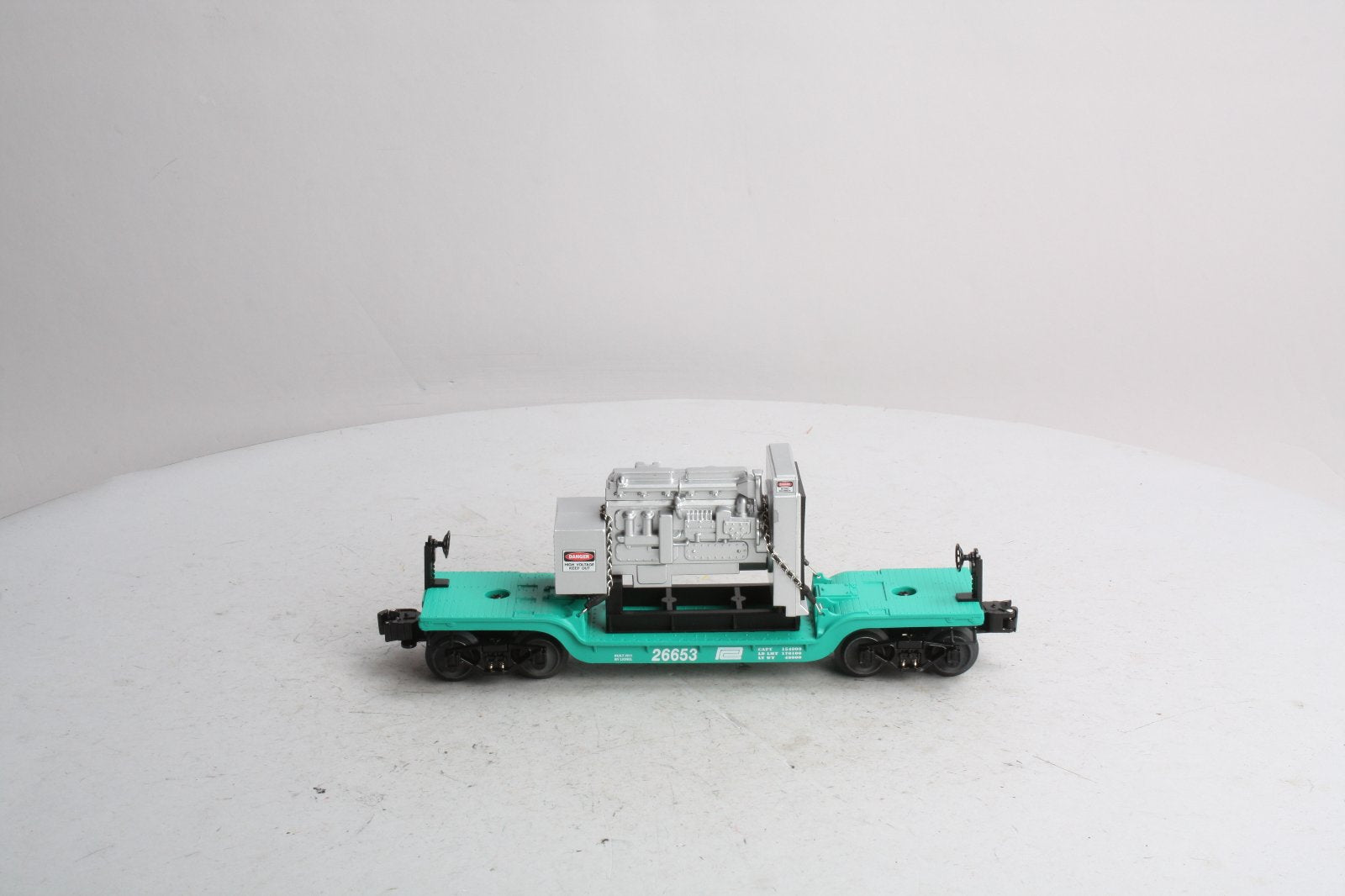 Lionel 6-26653 O Gauge Penn Central Depressed Flatcar W/ Generator NEW